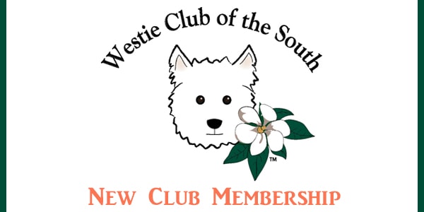 Westie Club of the South New Membership